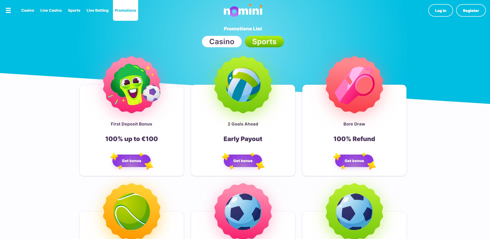 Nomini Sportsbook Bonus