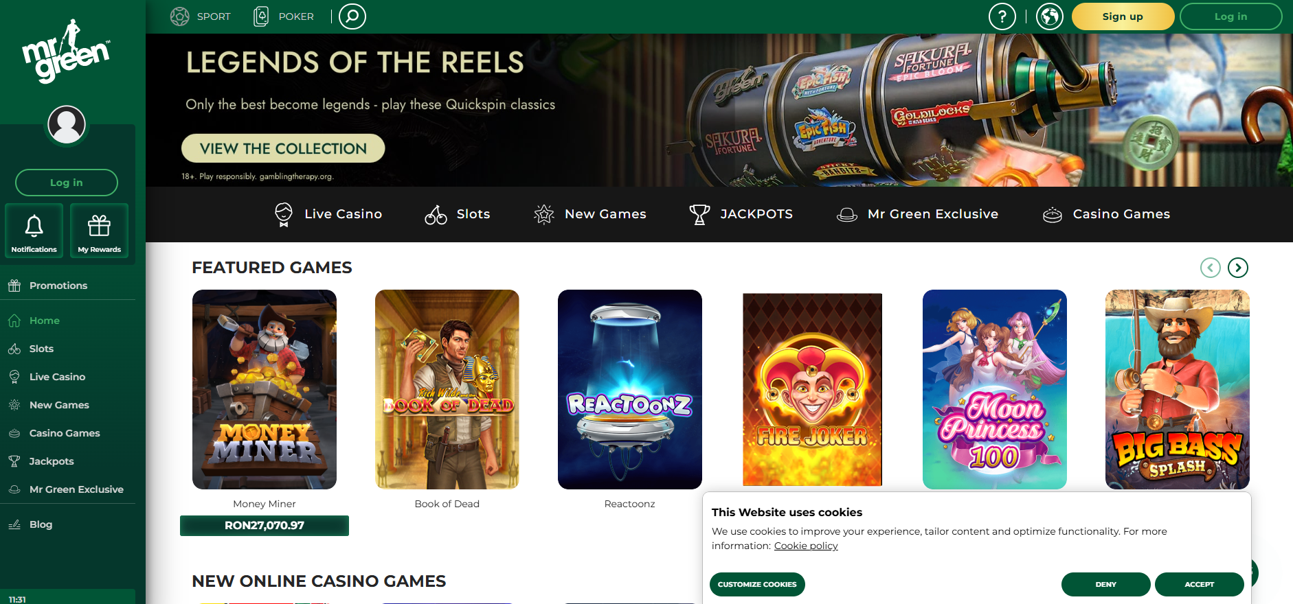 Mrgreen casino bonus