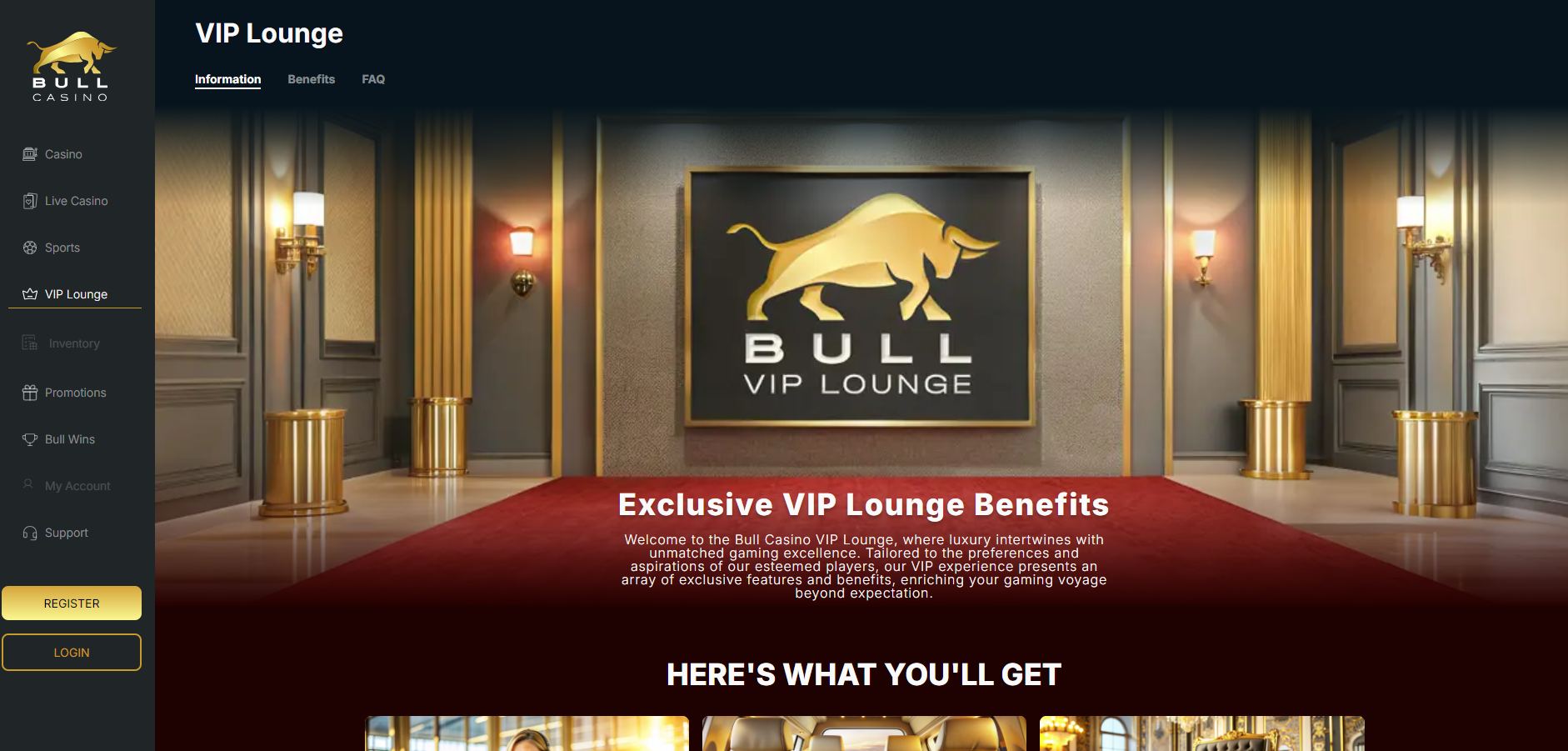 BullCasino VIP Lounge