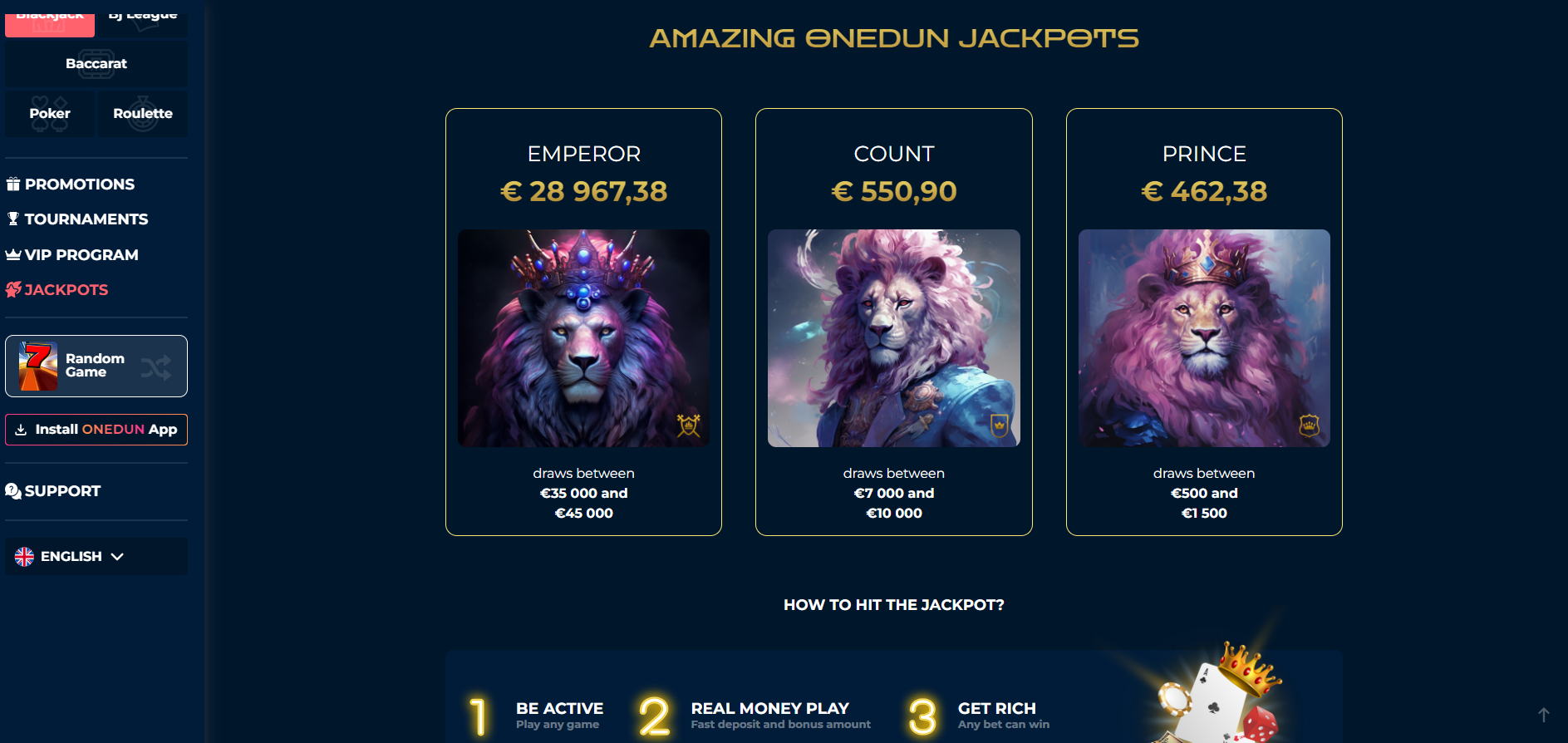 Onedun Jackpots