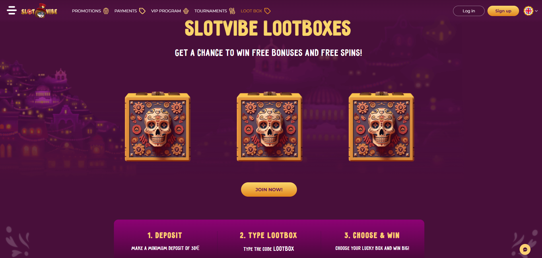 SlotVibe LootBoxes