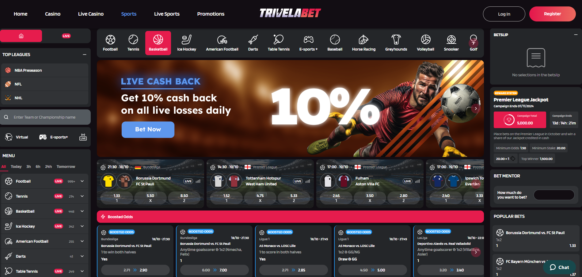 Trivelabet Sportsbook