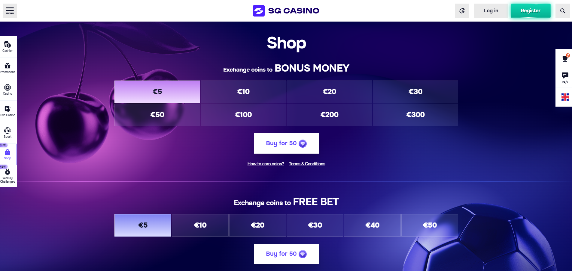 SG Casino Shop