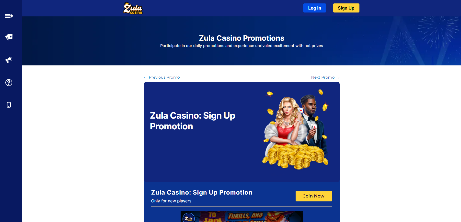 Zula Casino Bonus