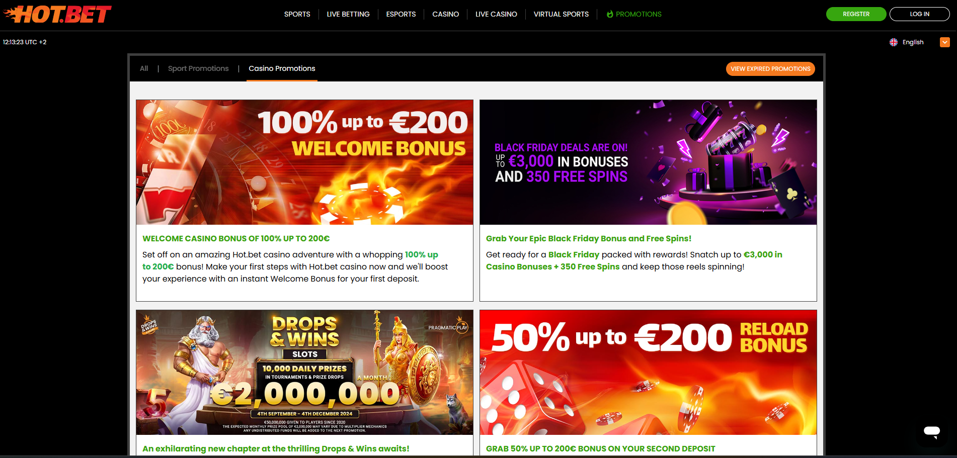 Hotbet Casino Promotions