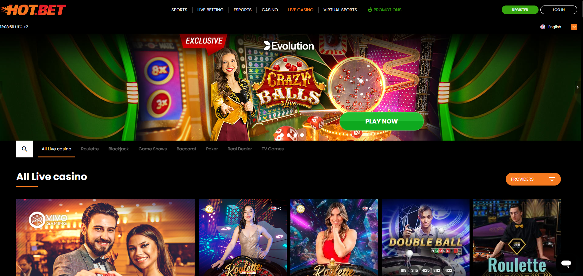 Hotbet Live Casino