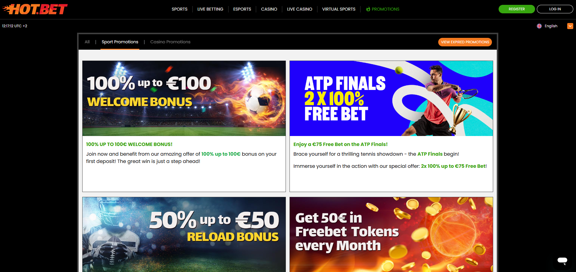 Hotbet Sports Promotions