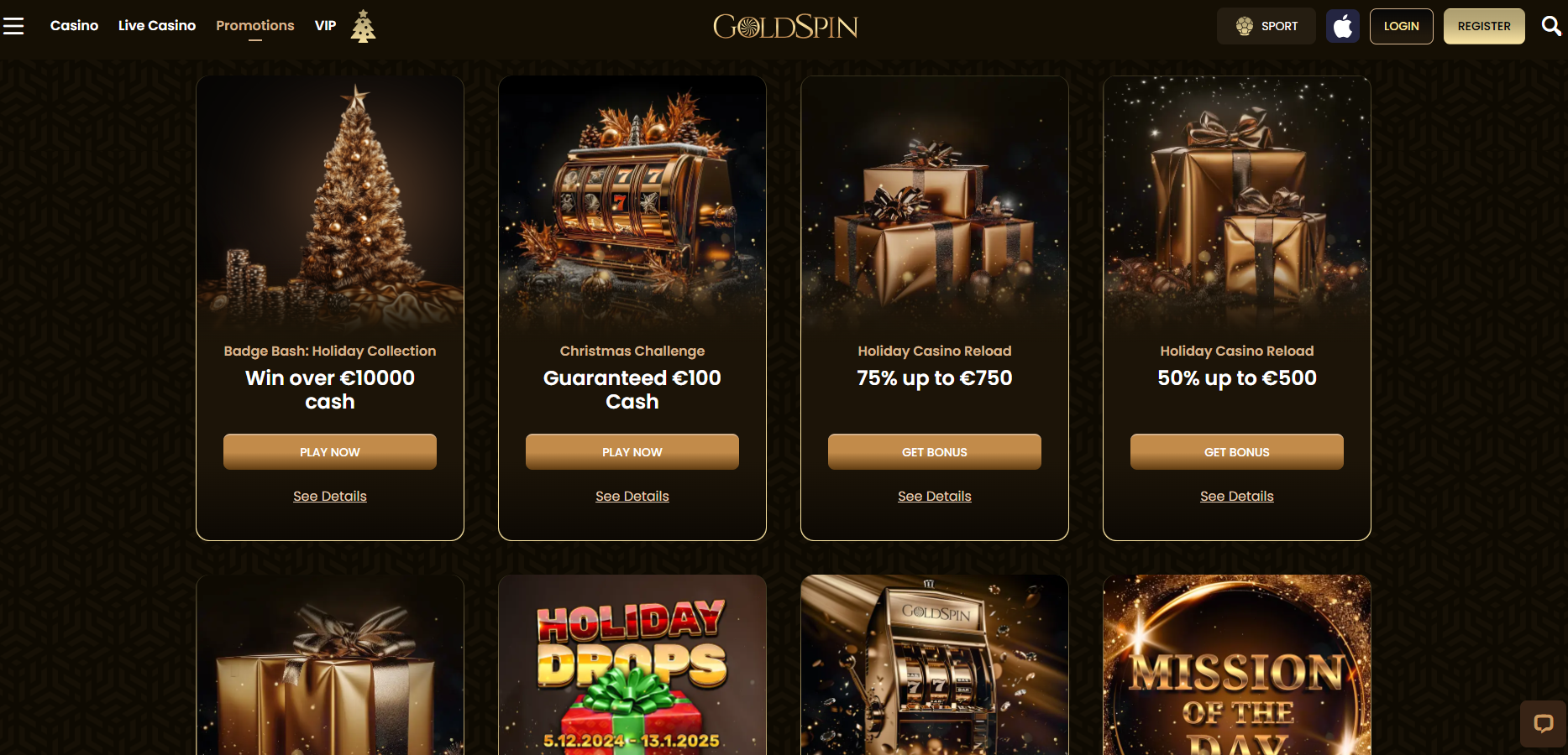 Goldspin Casino Promotions