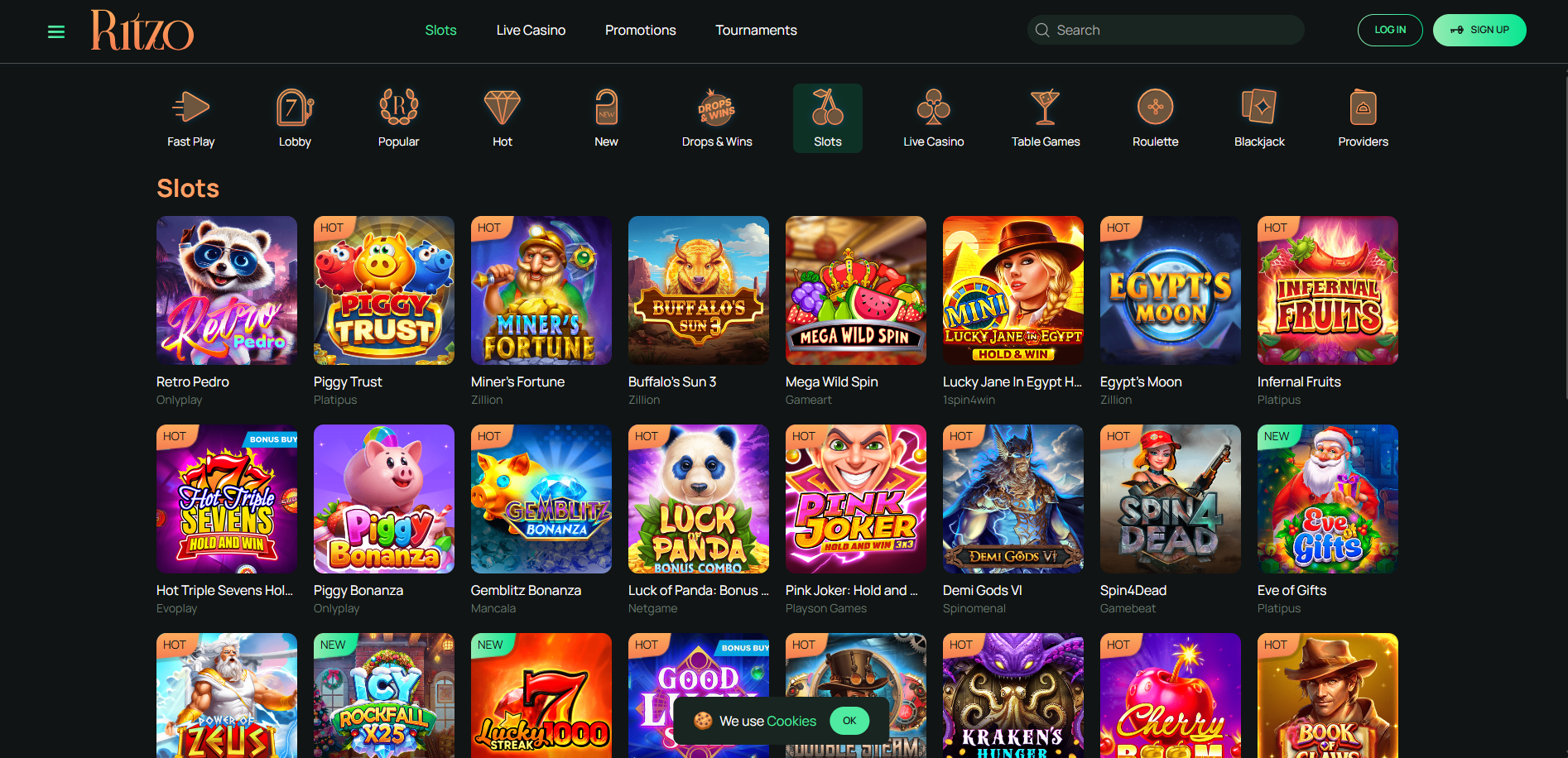 Ritzo Casino Slots