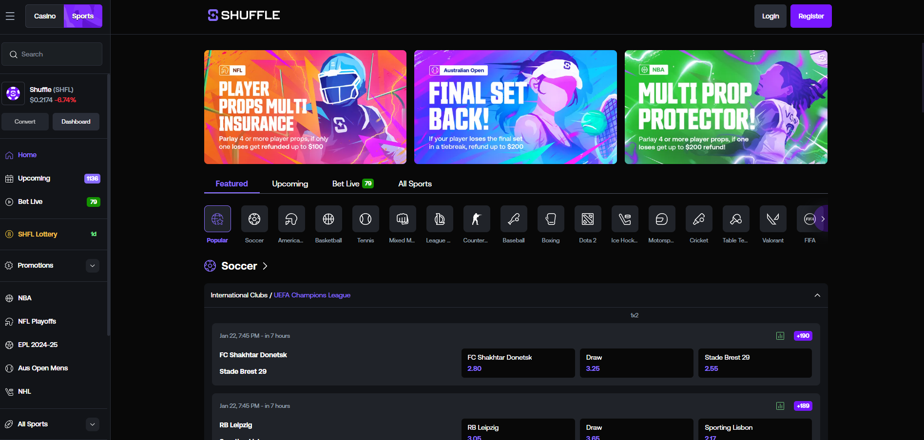 Shuffle Sportsbook