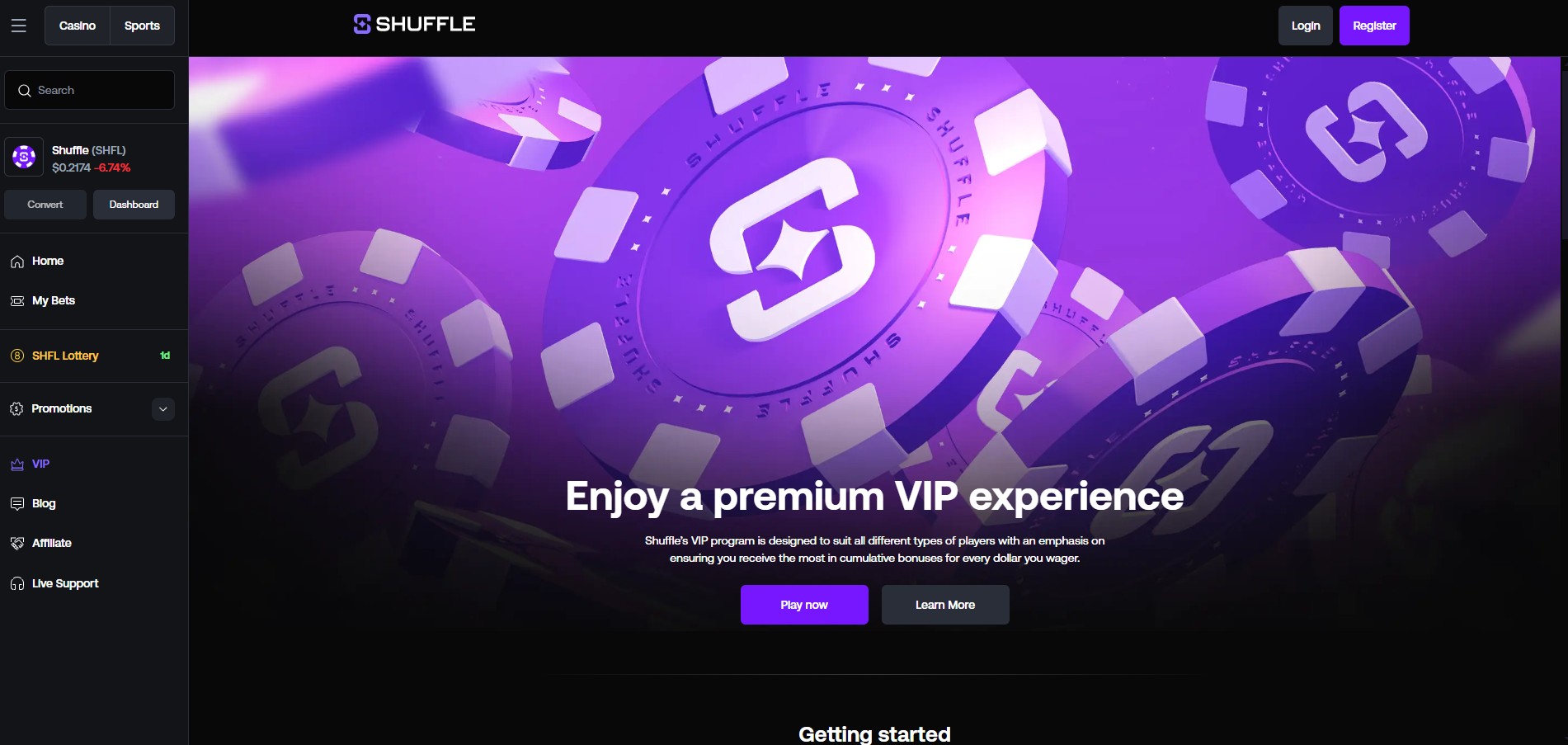 Shuffle VIP Program