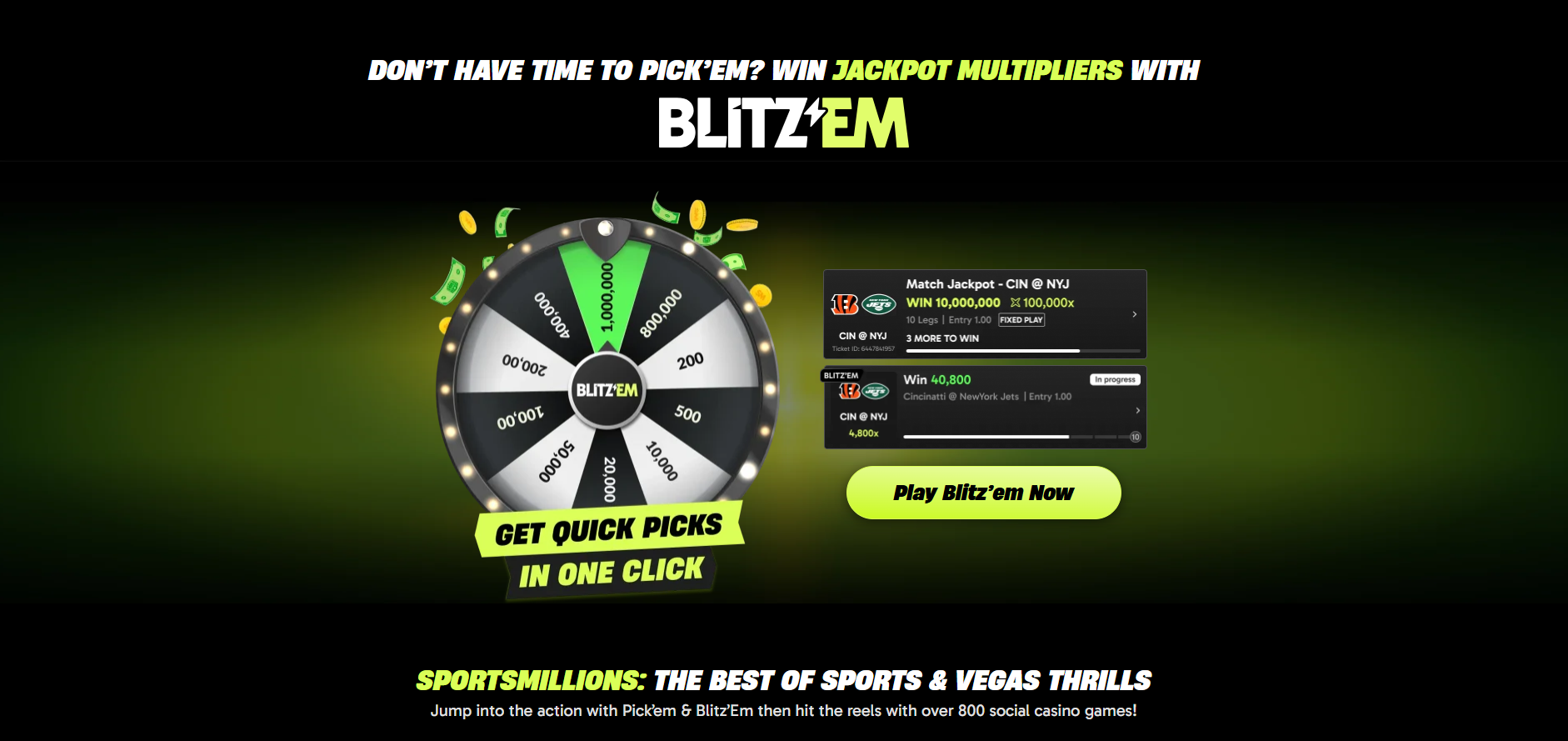 SportsMillions Jackpots