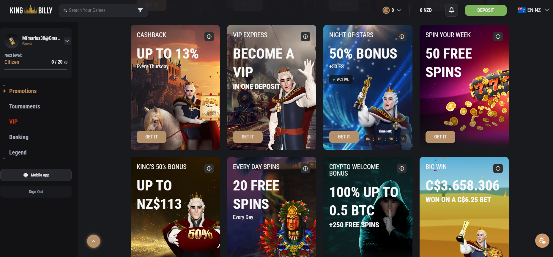 King Billy Crypto Bonus