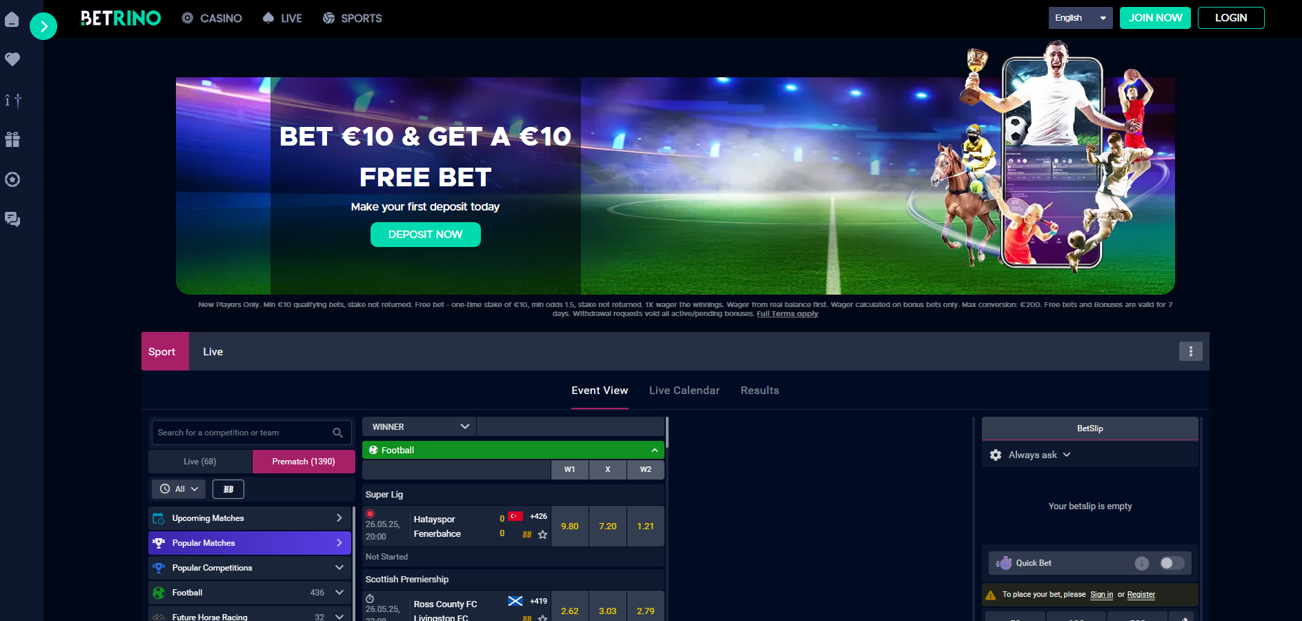 Betrino Sportsbook