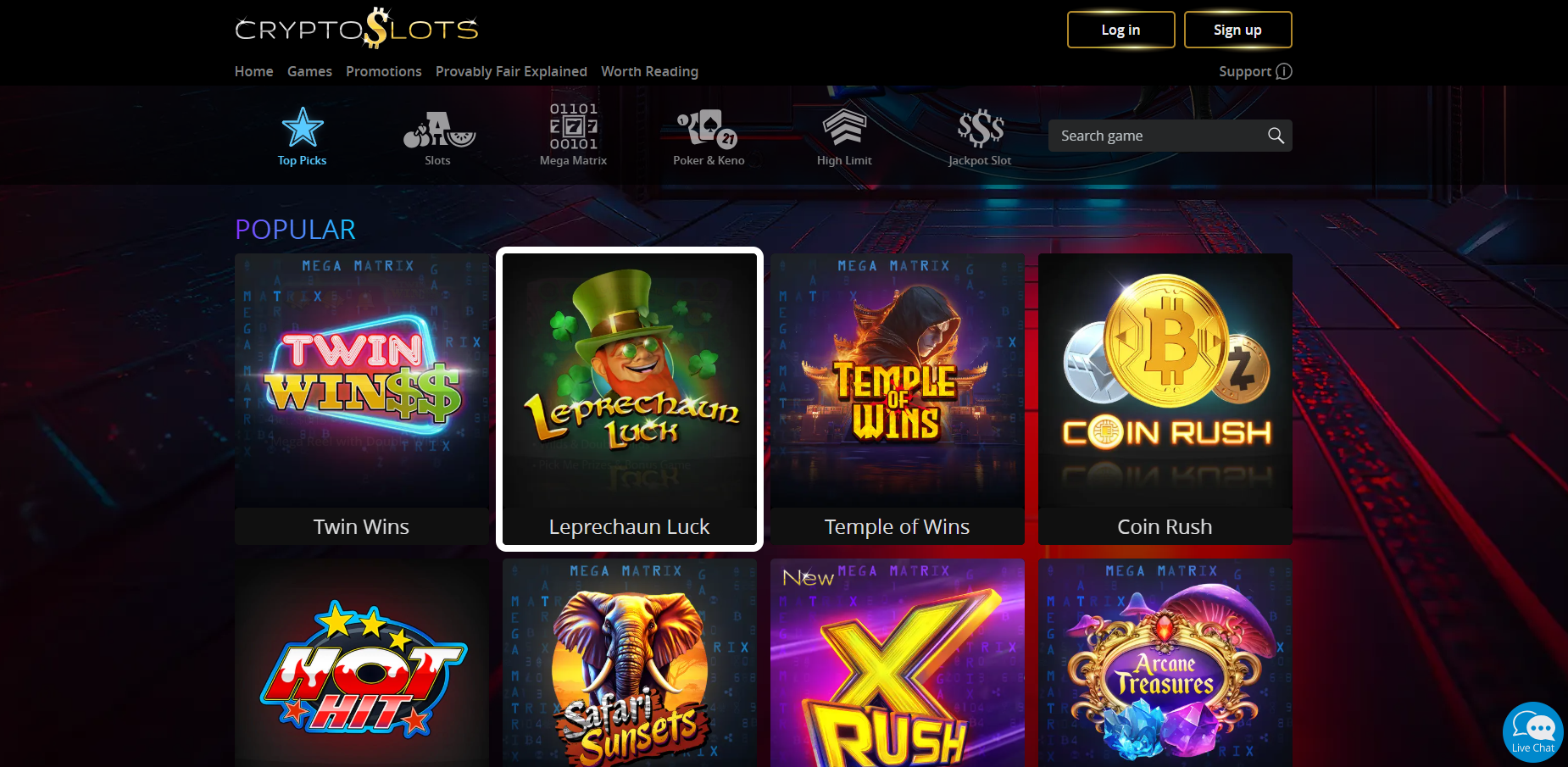 CryptoSlots Casino