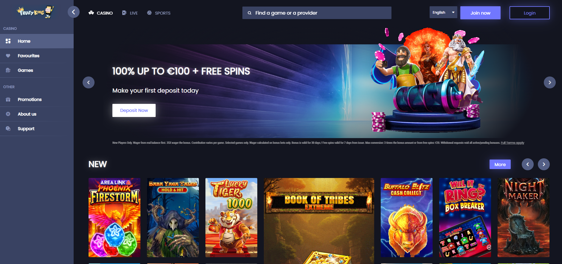 Fruity King Home Page