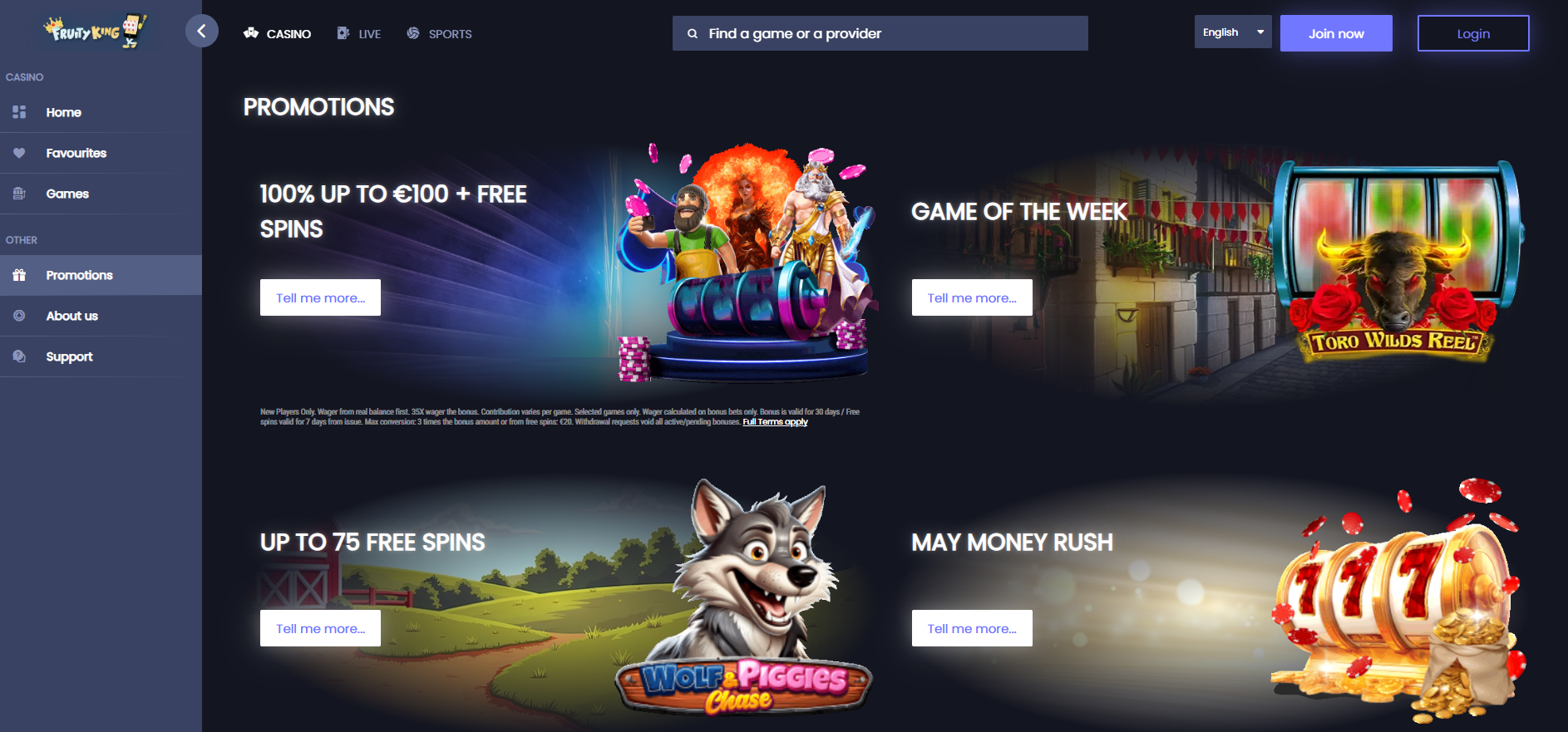 Fruity King Promotions