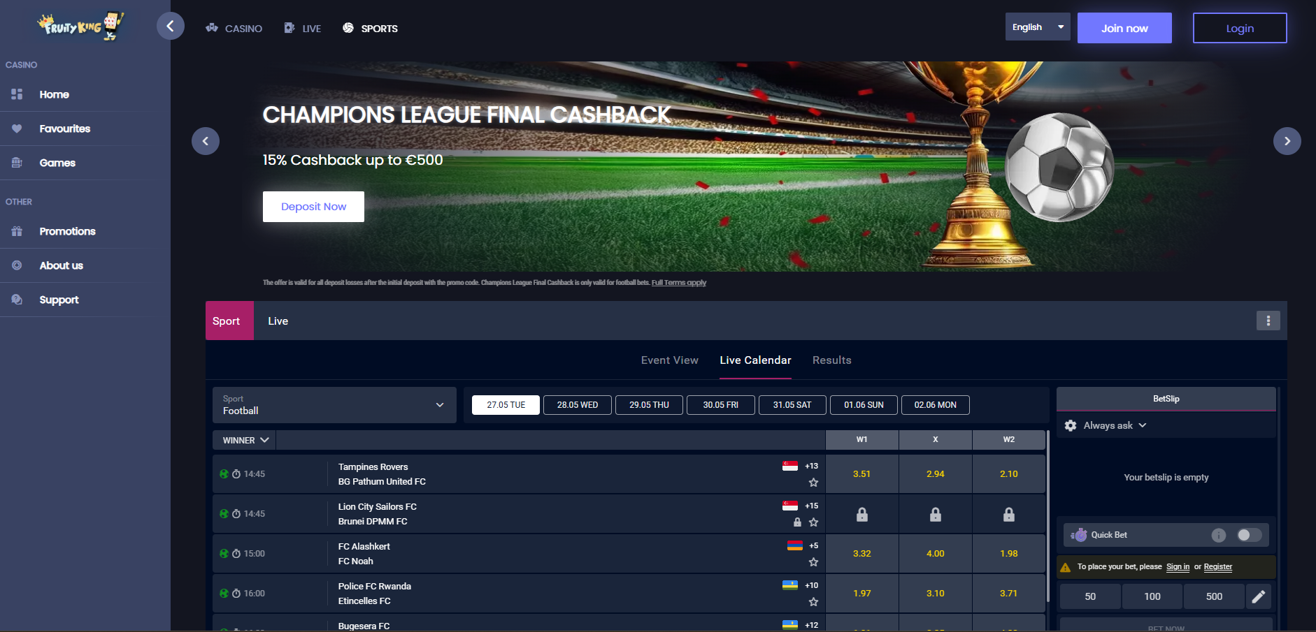 Fruity King Sportsbook