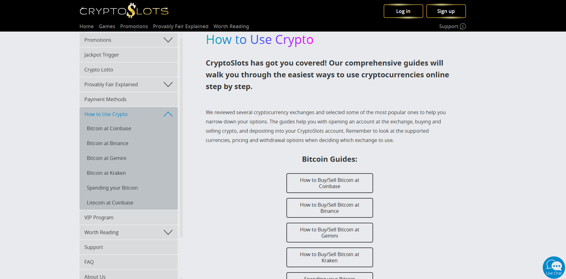 CryptoSlots How To Use Crypto