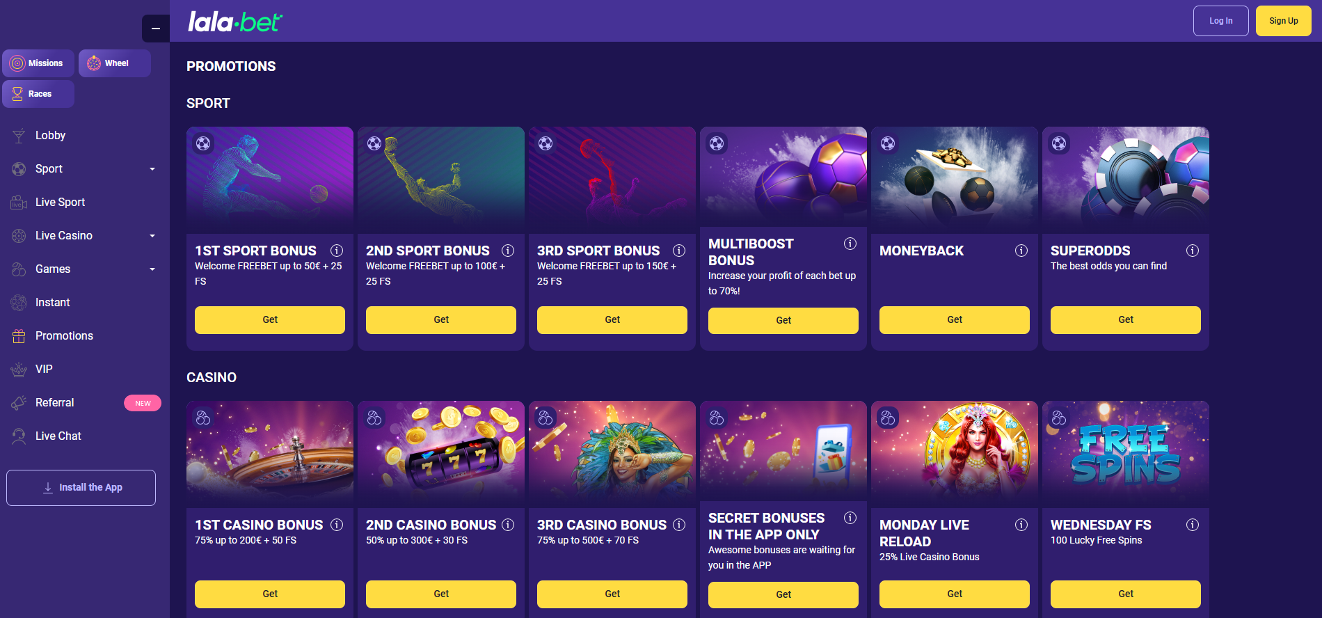 Lala.bet Sportsbook Bonus