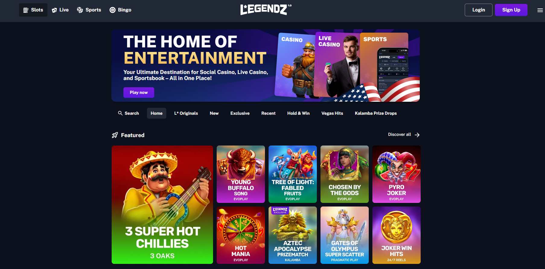 Legendz Home Page