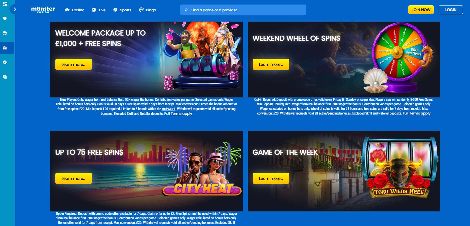 Monster Casino Promotions