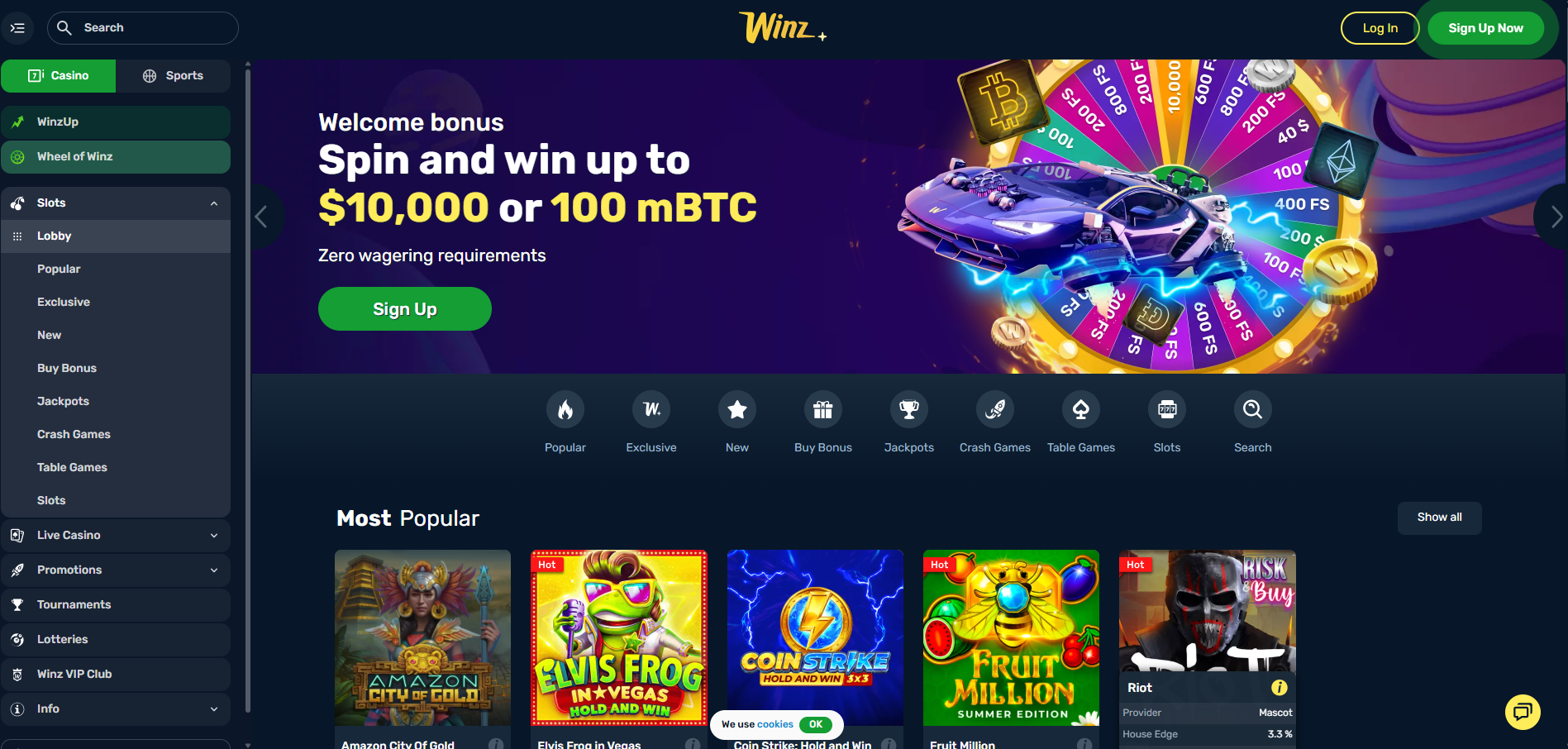 Winz Casino Slots