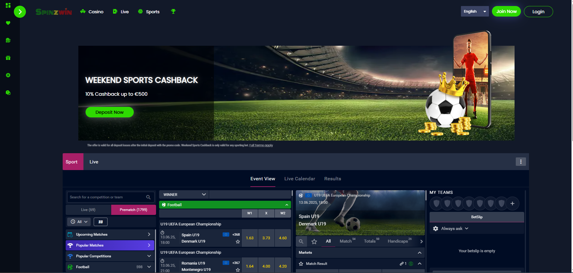 Spinzwin Sportsbook