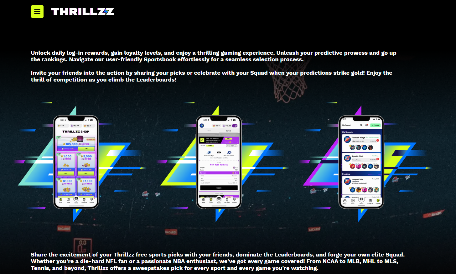 Thrillzz Free Sports Picks