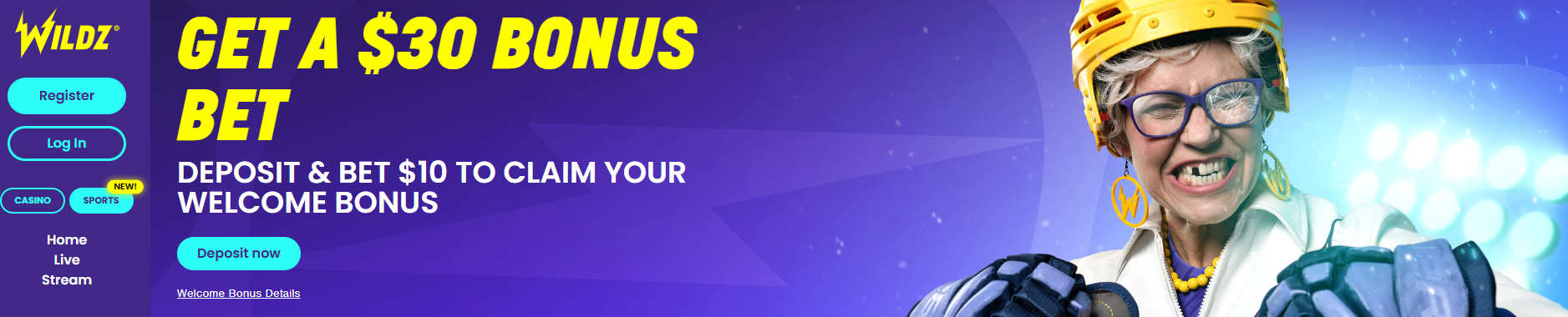 Wildz Sportsbook Welcome Bonus