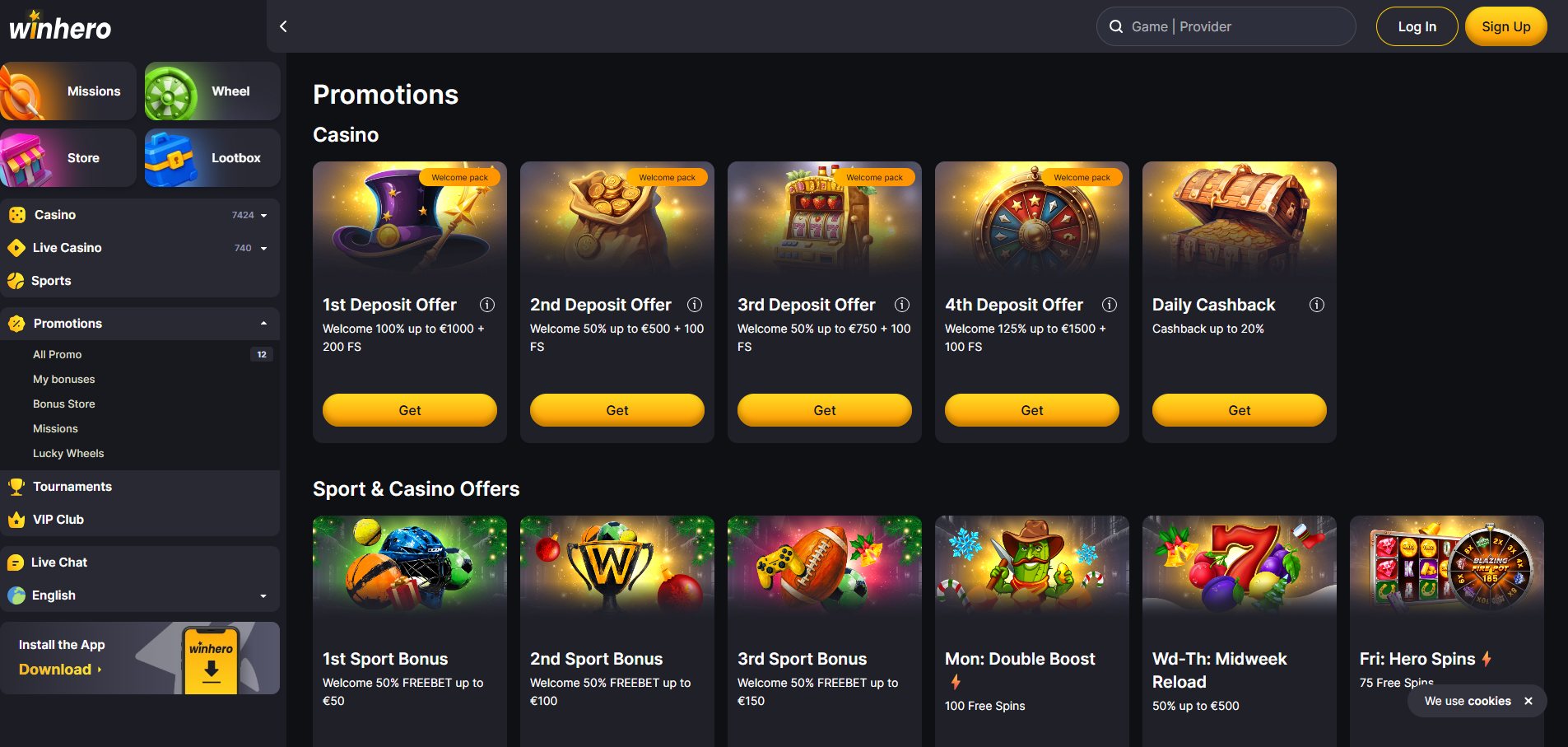 Winhero Casino Promotions