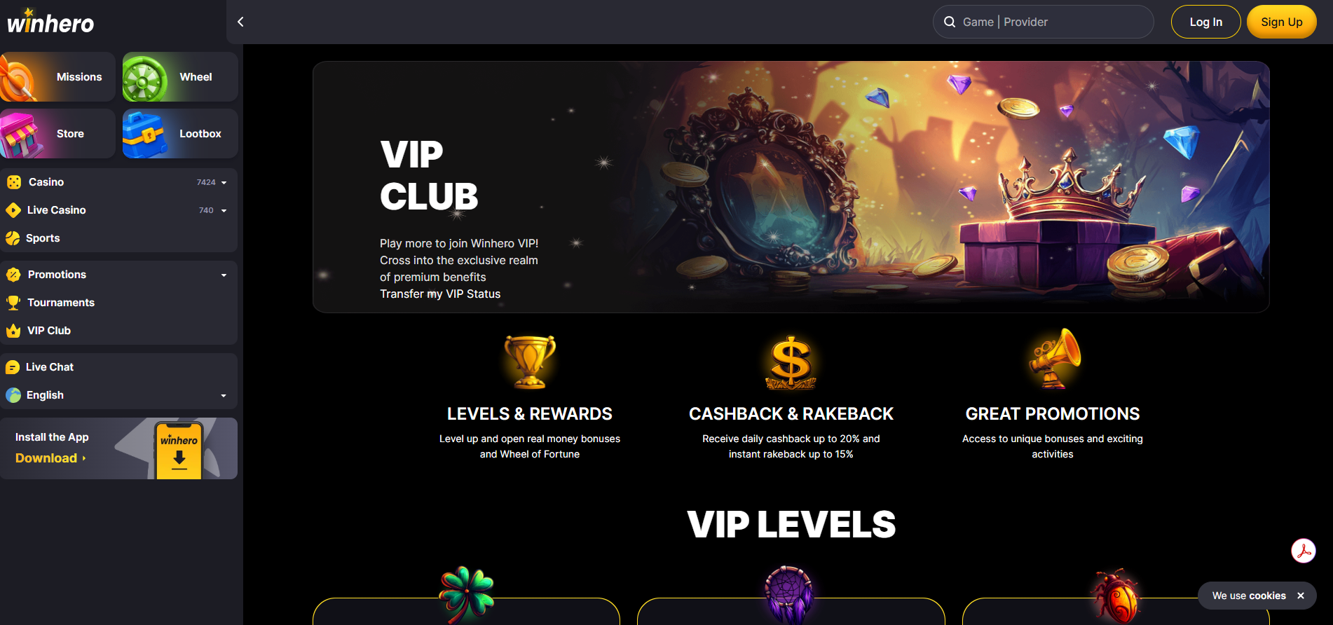 Winhero VIP Program