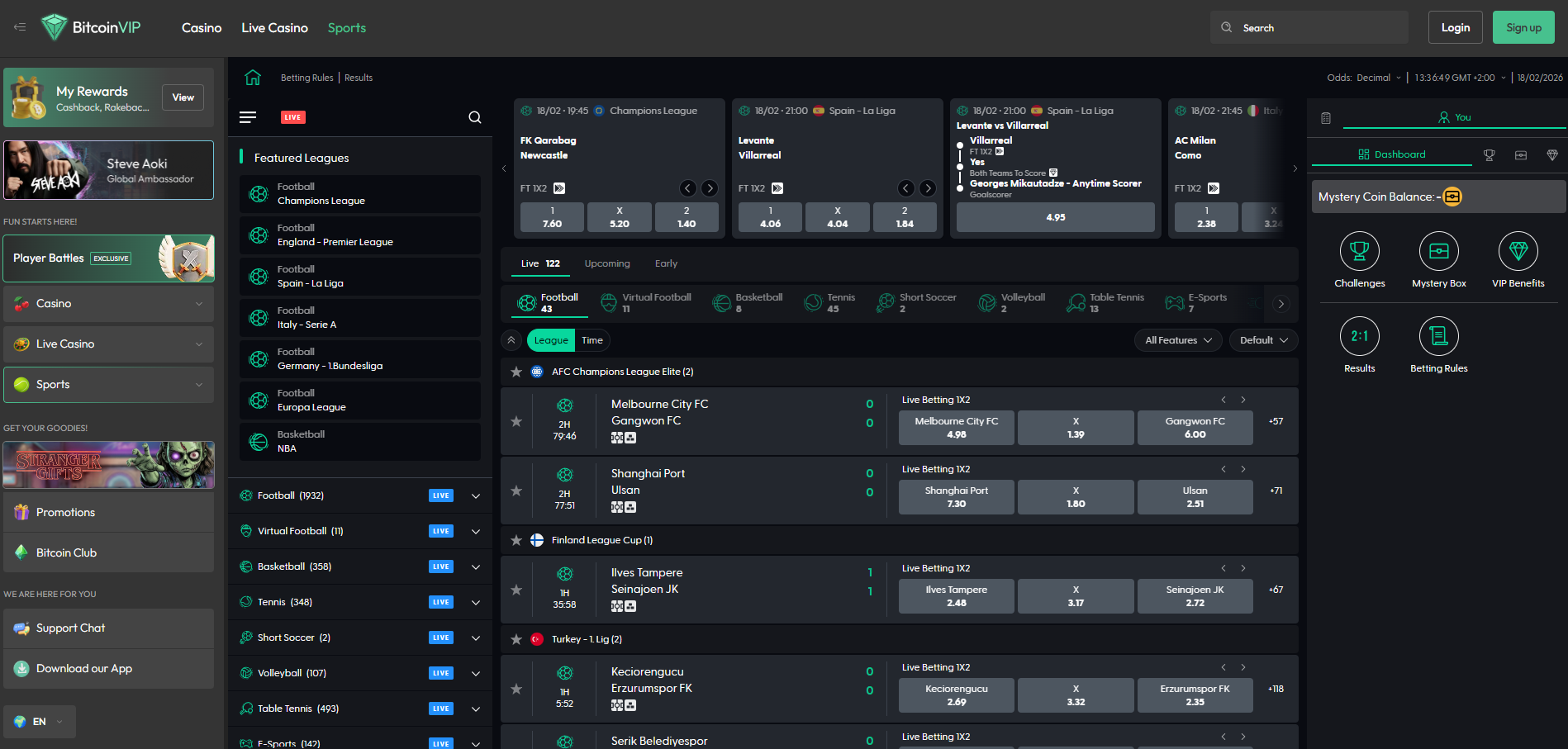 BitcoinVIP Sportsbook
