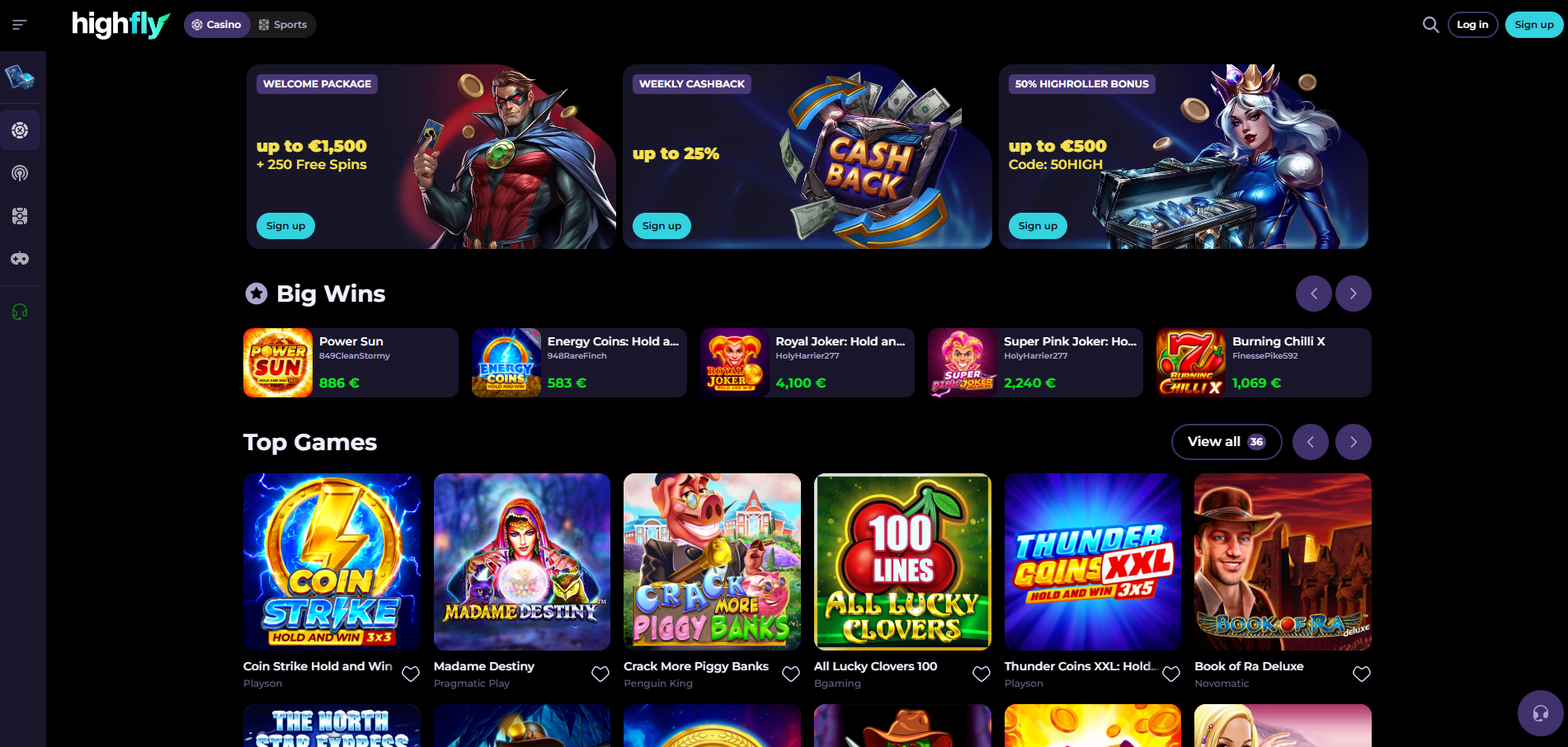 HighFlybet Home Page