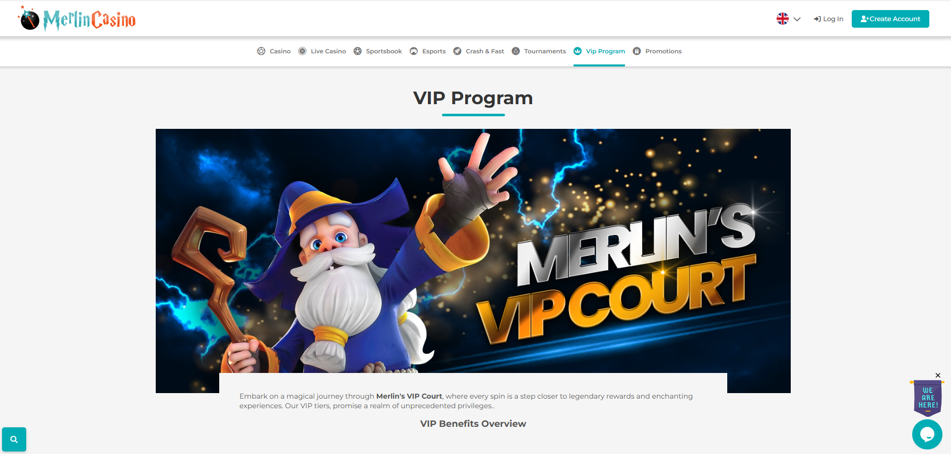 Merlin Casino VIP Program