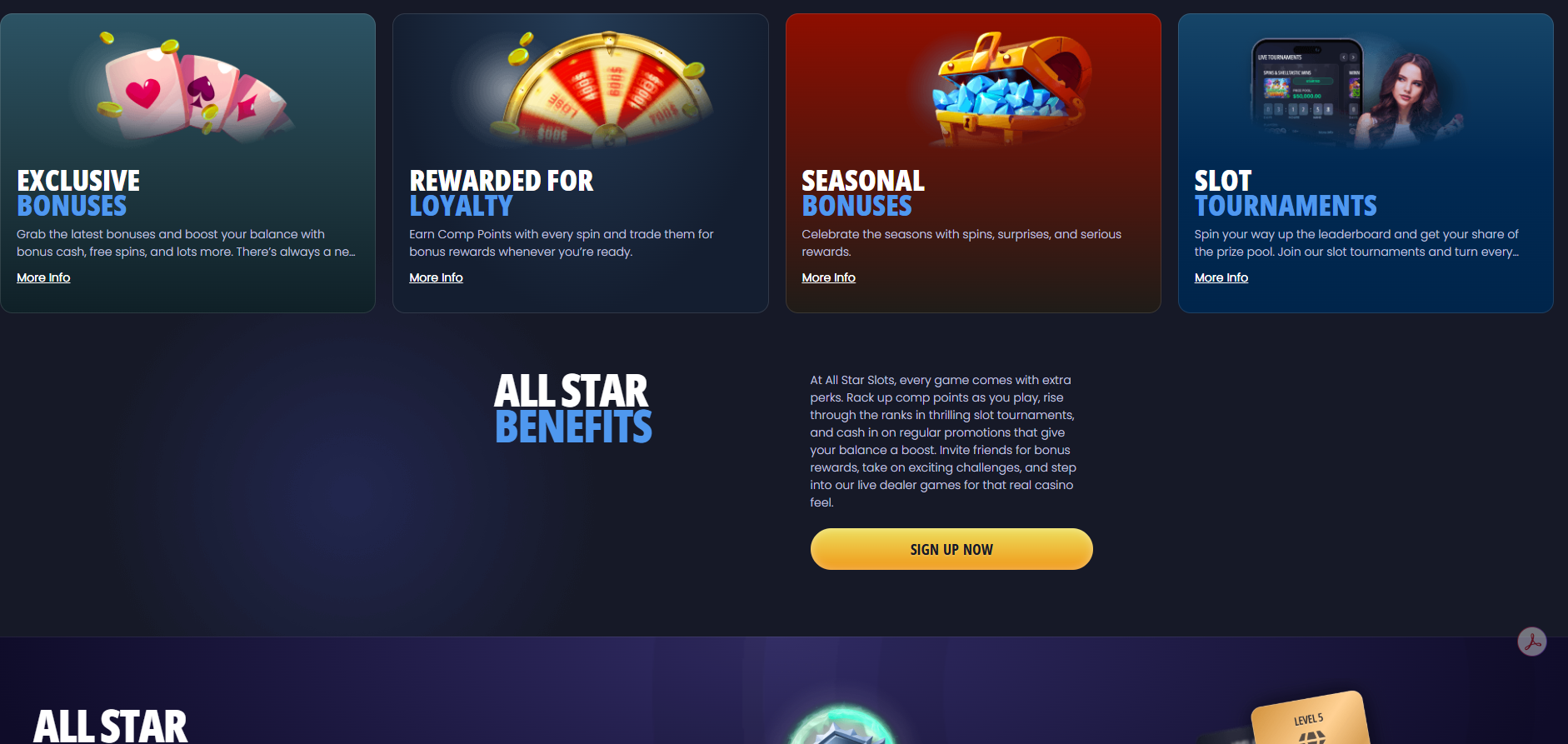 AllStarSlots Bonuses