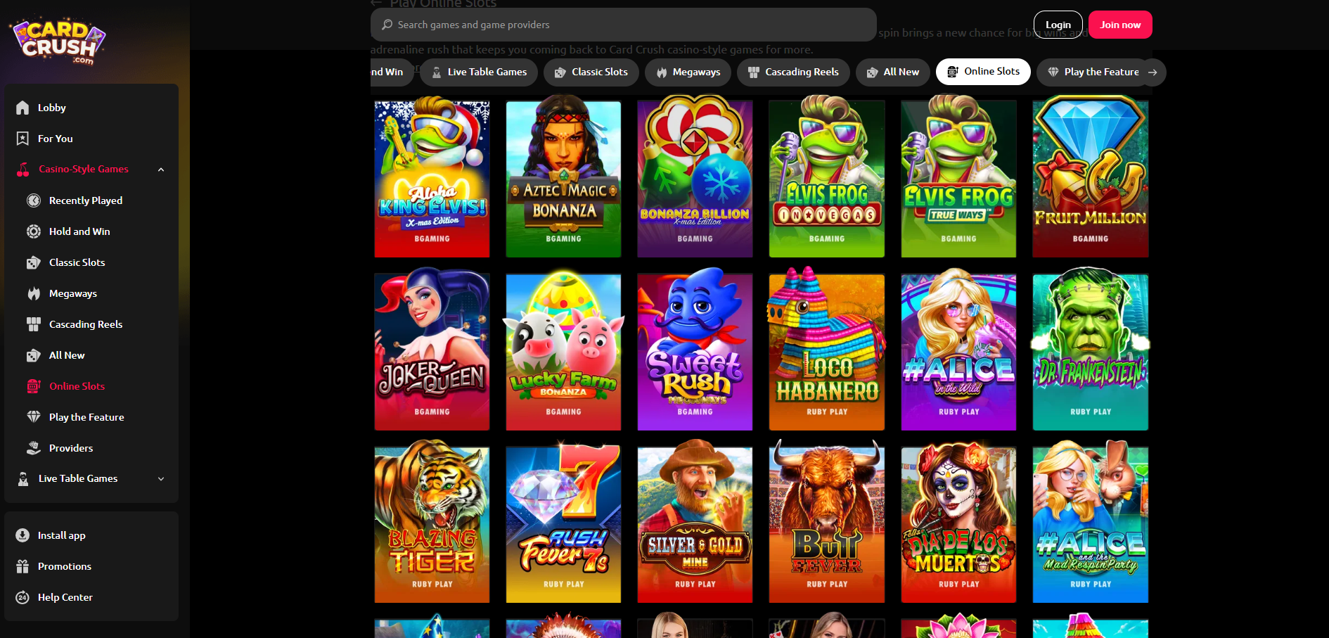 Card Crush Slots
