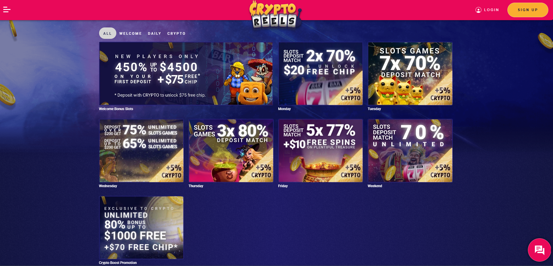 CryptoReels Promotions