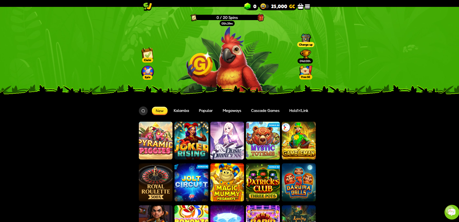 SweepsJungle Popular Slots