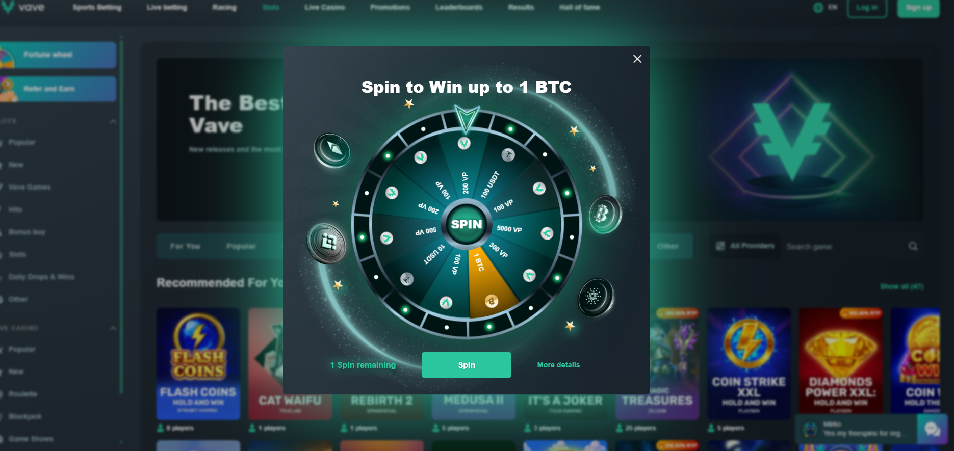 Vave Fortune Wheel