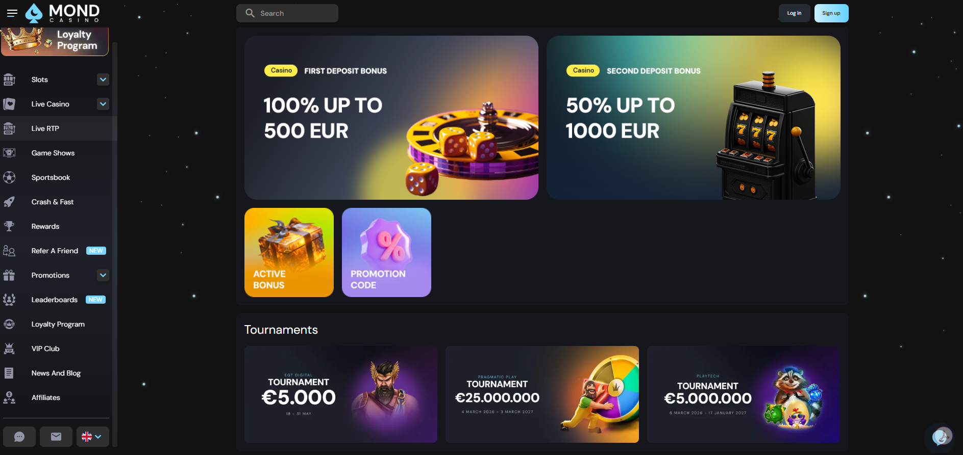 MondCasino Casino Welcome Bonus