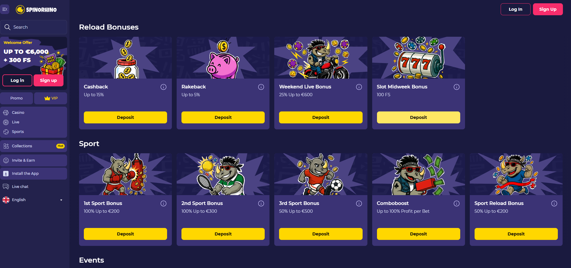 SpinoRhino Sportsbook Bonus