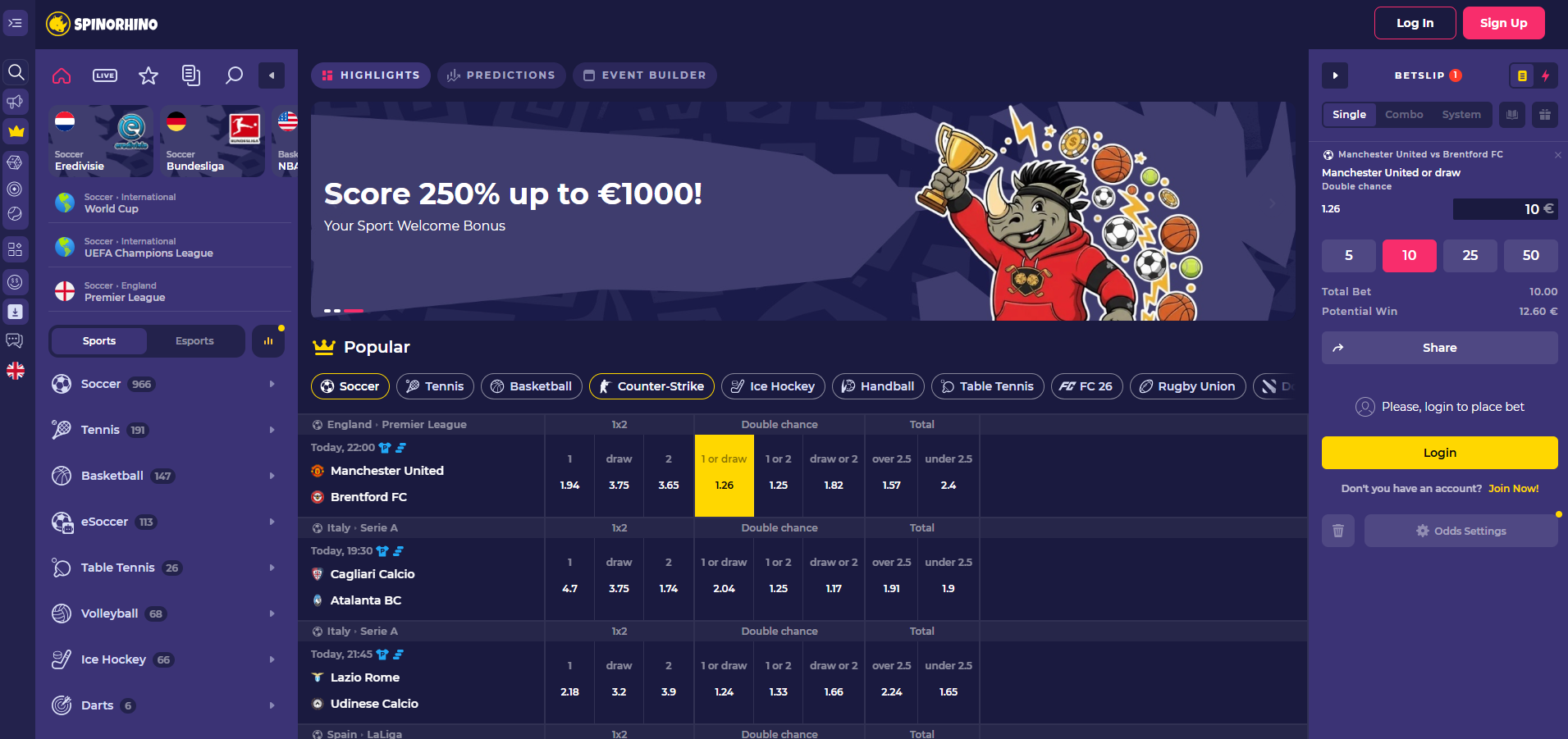SpinoRhino Sportsbook