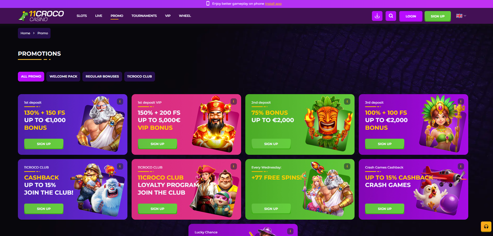11Croco Casino Bonus