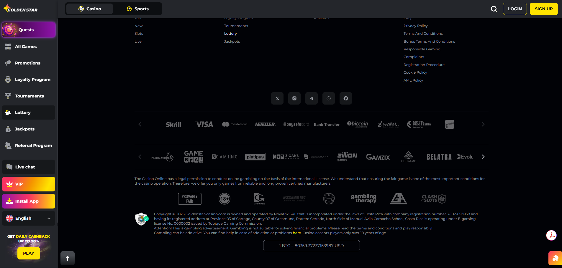 GoldenStar Payment Methods