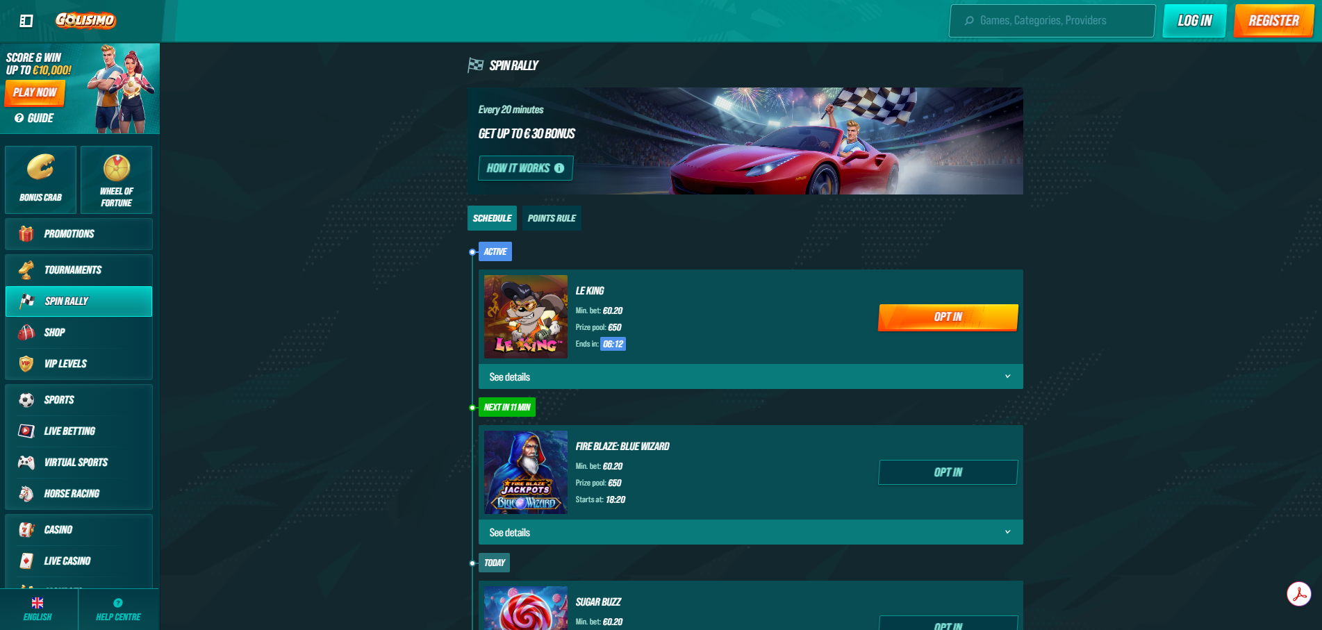 Golisimo Spin Rally