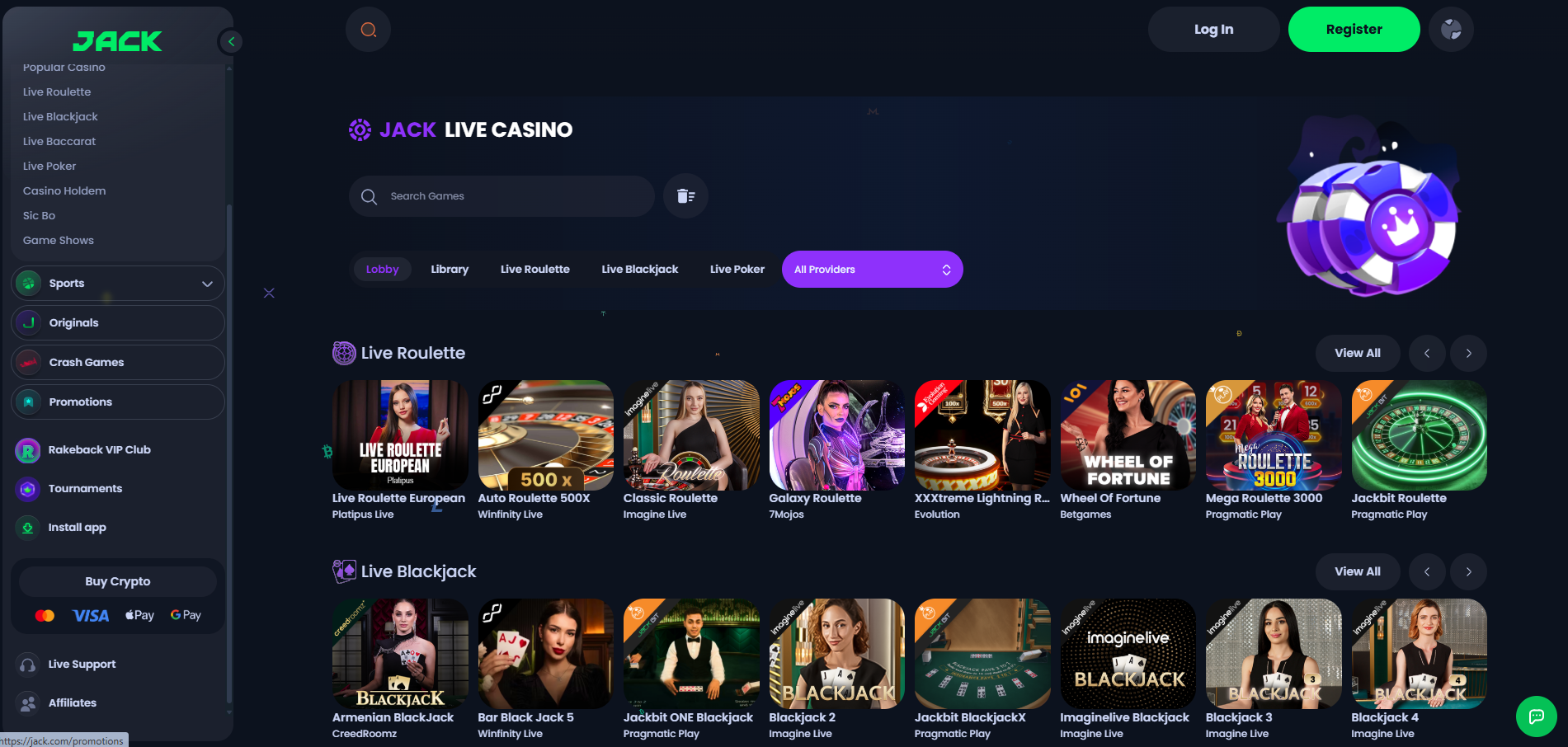 Jack Live Casino