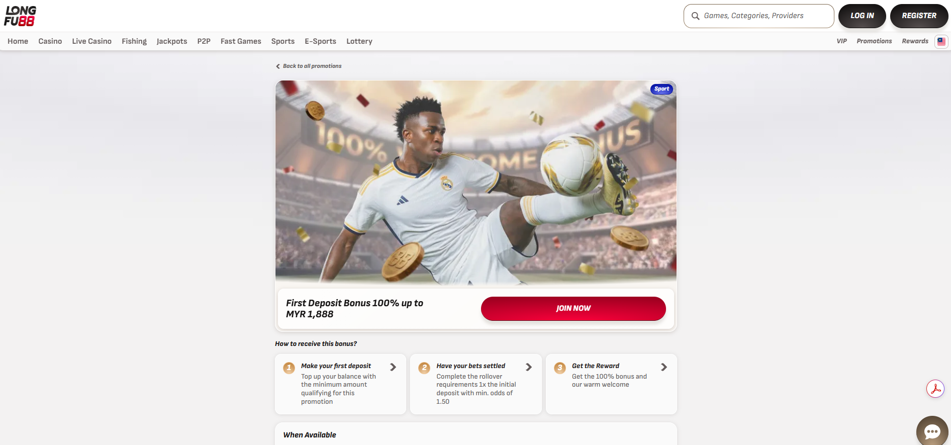 Longfu88 Sportsbook Bonus Malaysia
