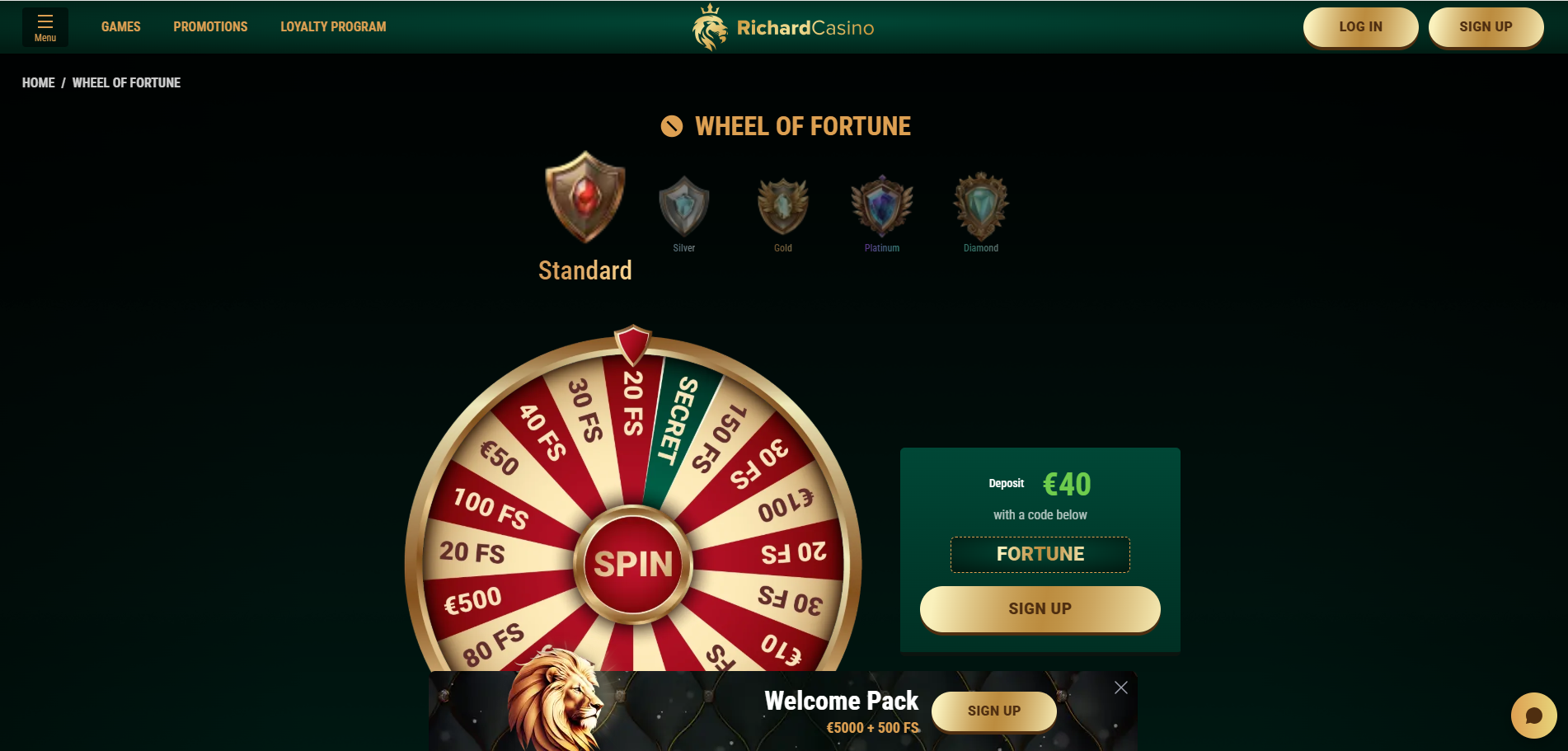 Richard Casino Wheel Of Fortune