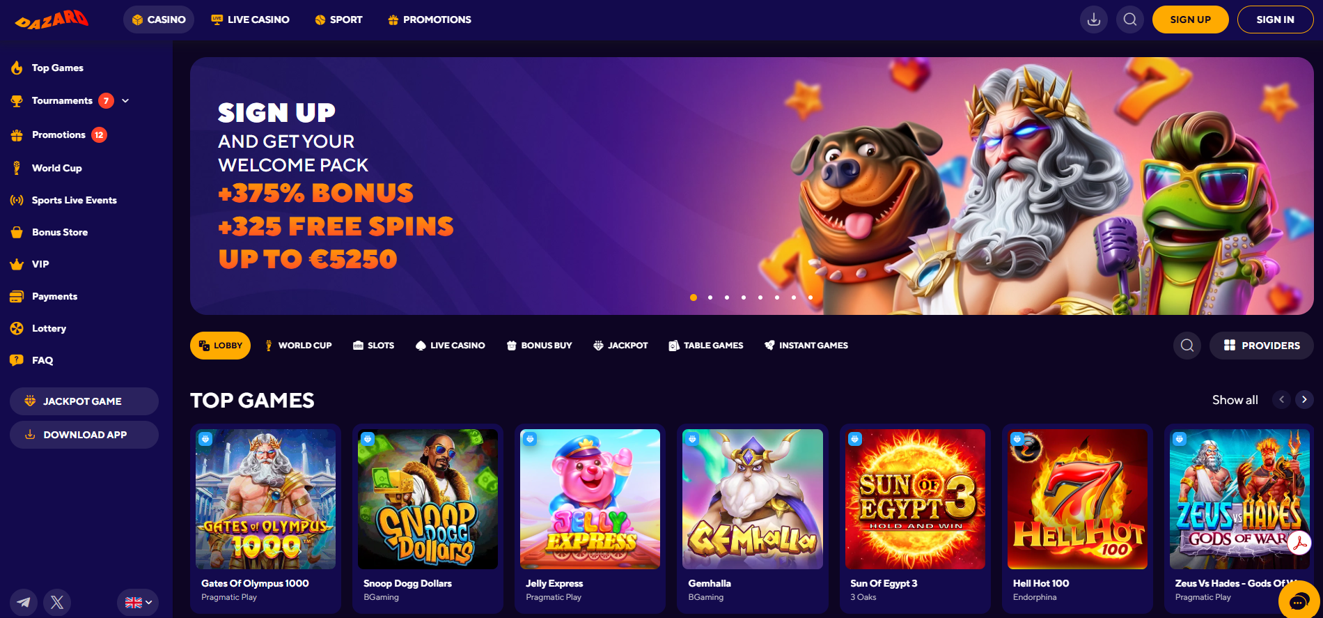 Dazard Home Page